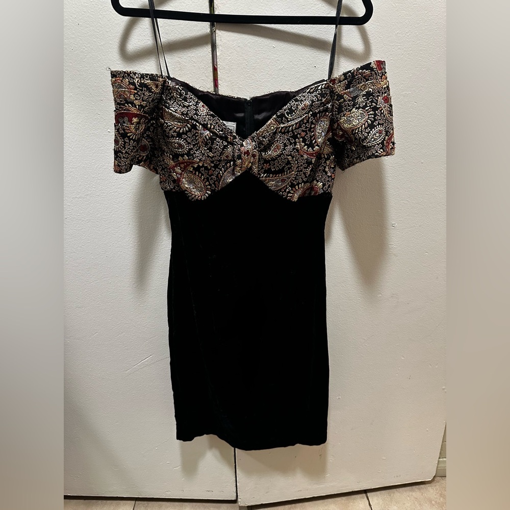 Vintage 80s Scott McClintock Dress - Maroon